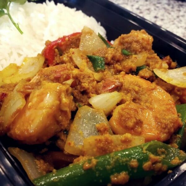 Thai Stir Fried Shrimp Curry